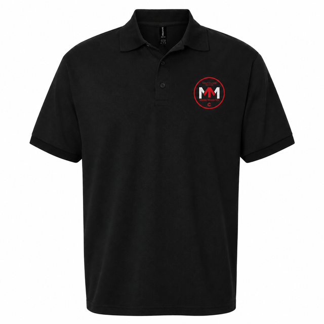 Black Men's Ministry Polo Shirt